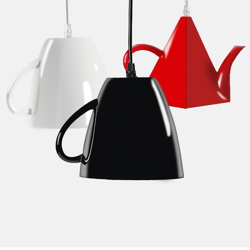 Kitchen Decor Lighting - Modern reçine kolye ışıkları bardak demlik