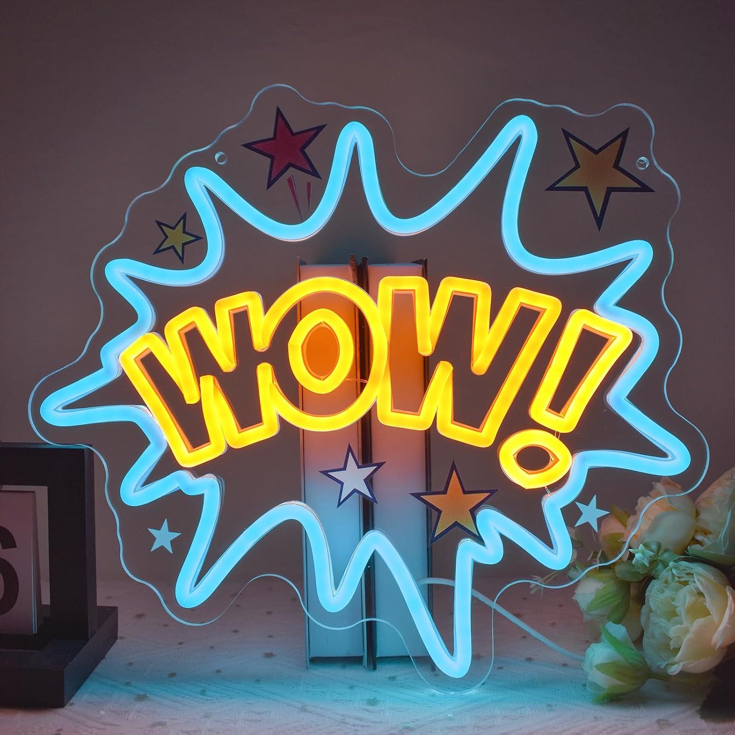 Lighting Decor Wow - WOW Neon Tabela USB Kısılabilir LED