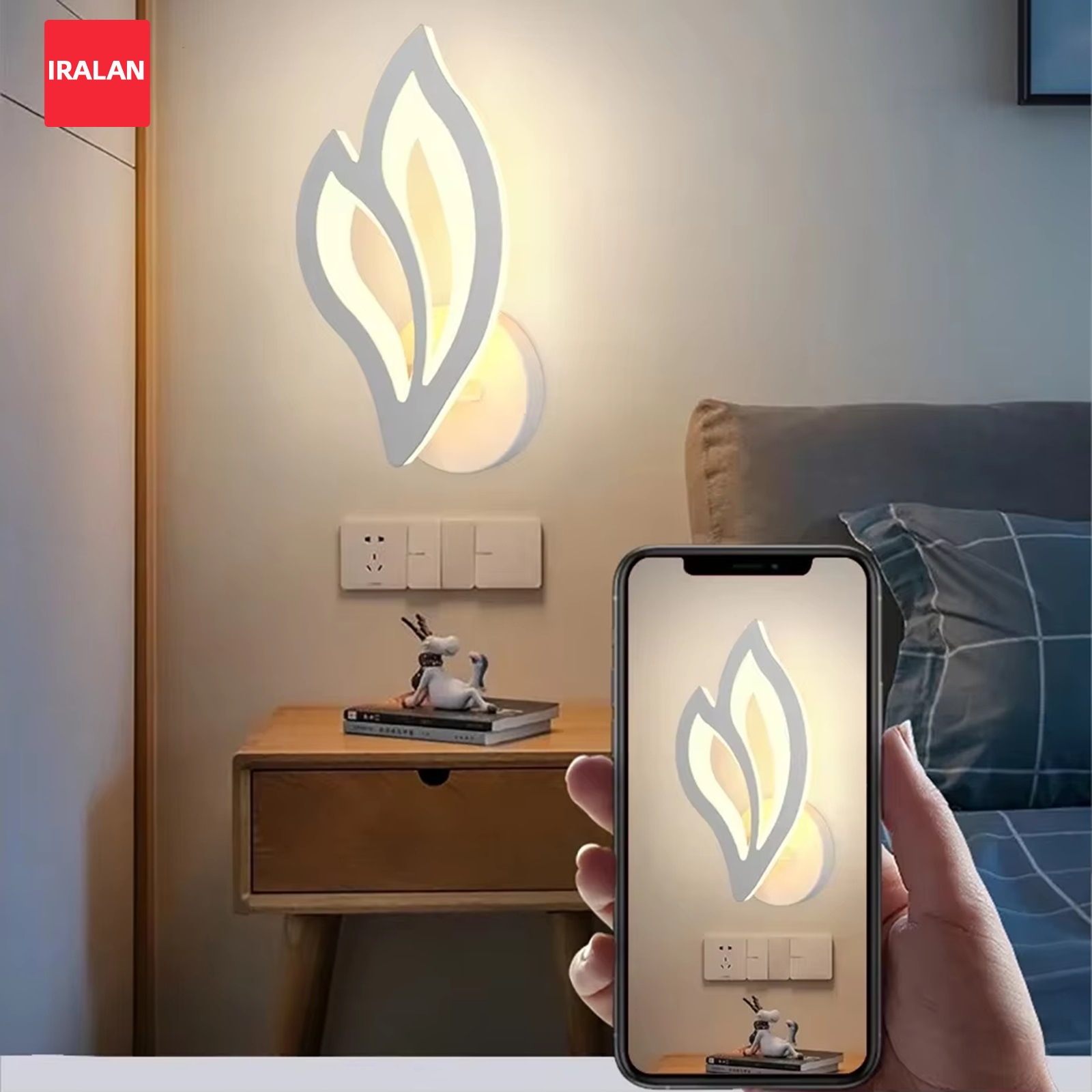 Lighting Home Decor Items - Ev LED Duvar Lambası Yaratıcı Yaprak