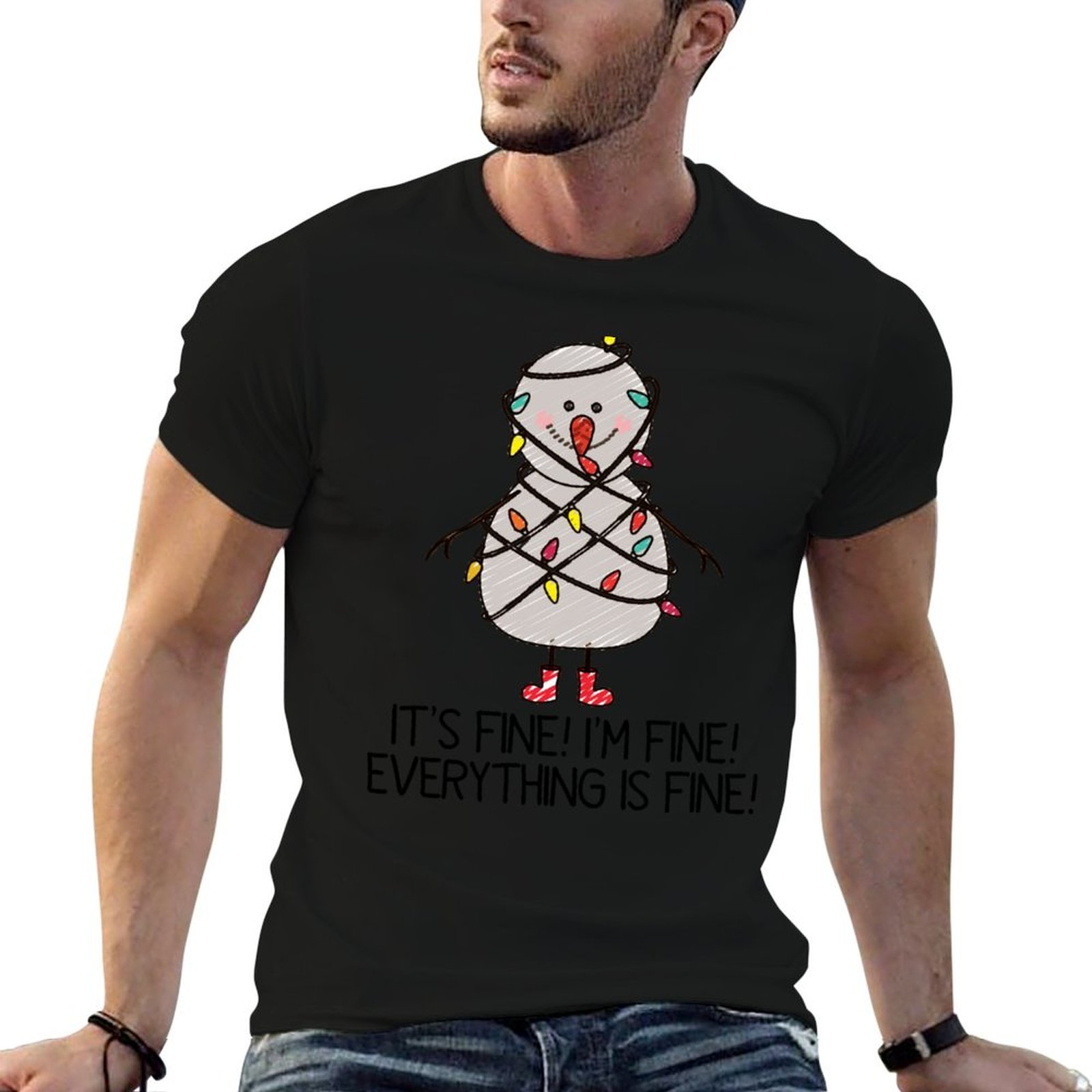 Santa'S Elves Holiday Lighting & Decor Llc - Çirkin Tatil Kazakları - I'm Fine