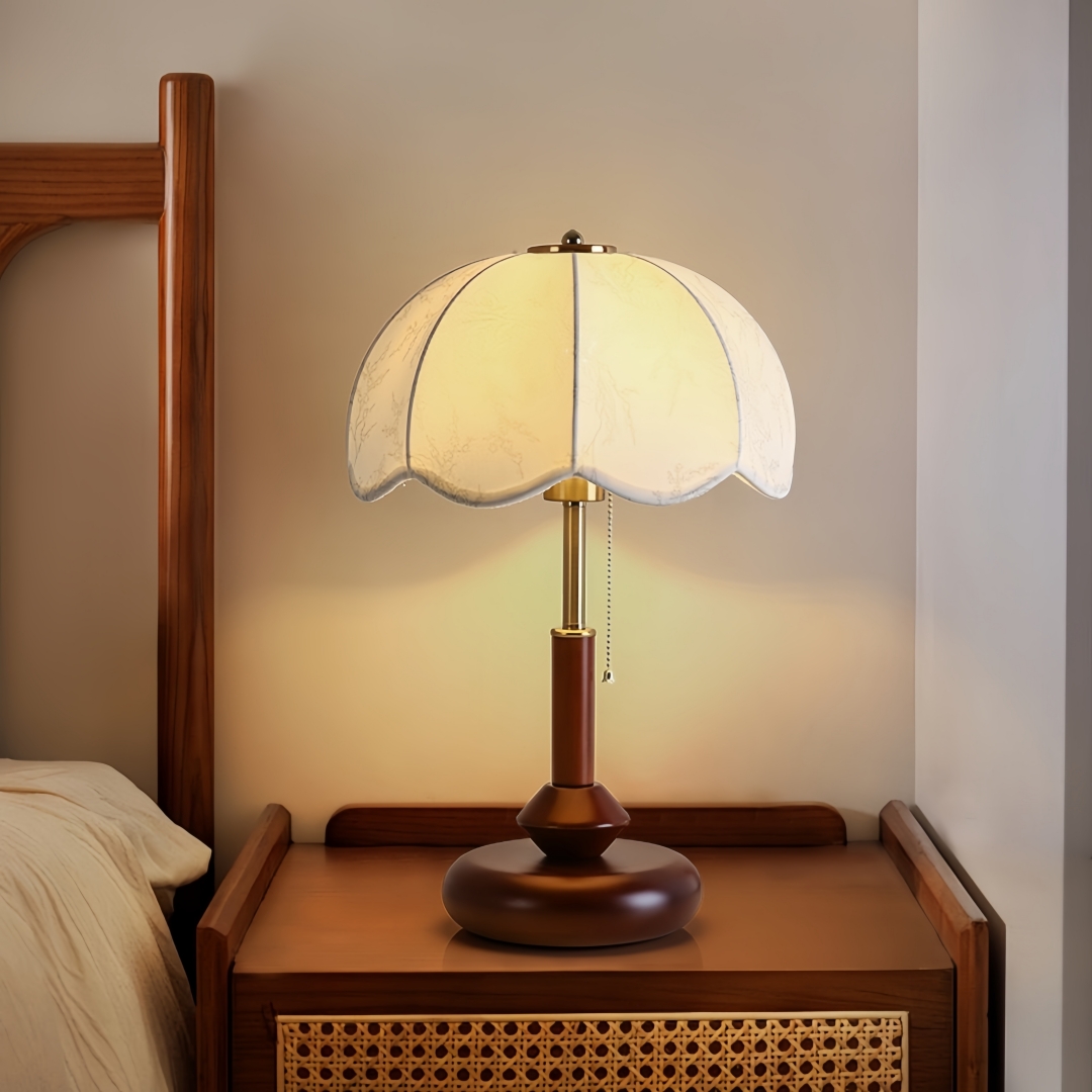 Decor Lighting Table Lamps - Vintage Taraklı Kubbe Masa Lambası Yatak