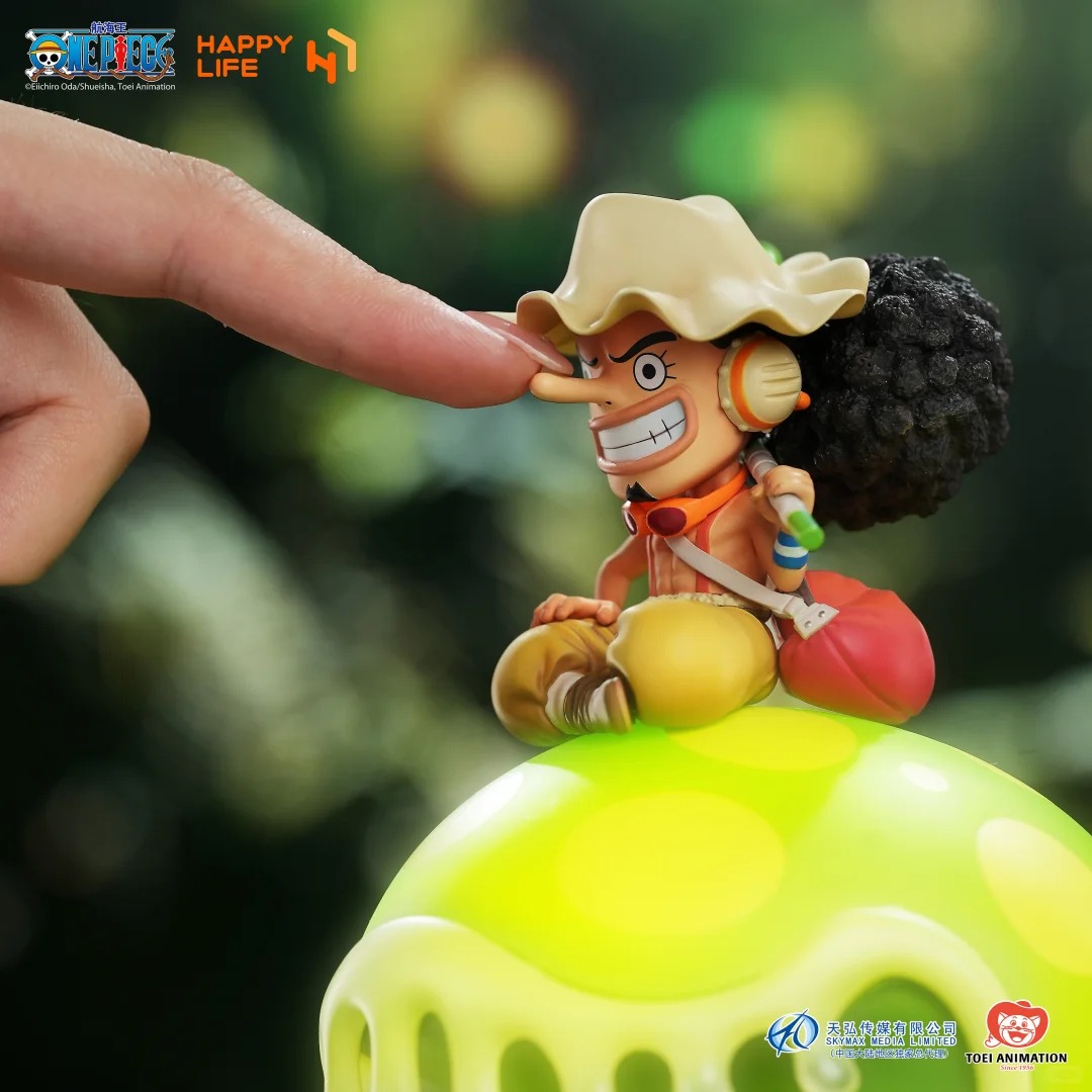 Lighting Home Decor Items - [Stokta] Mutlu Yaşam Usopp Figürü Sıkmalı