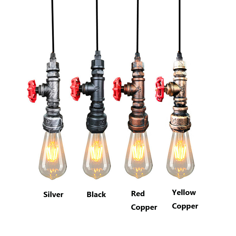 Lighting Home Decor Items - Retro Loft Endüstriyel Su Borusu Sarkıt