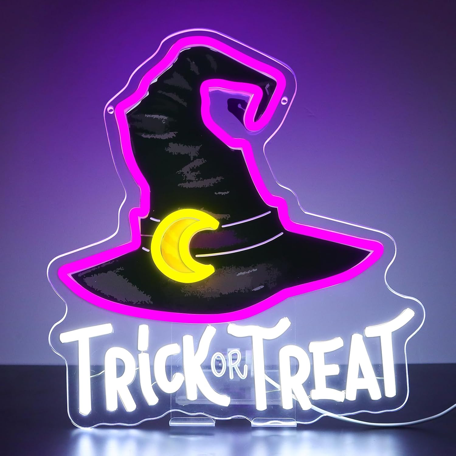 Home Decor Lighting Tricks - Trick Or Treat Cadı Şapkası Neon