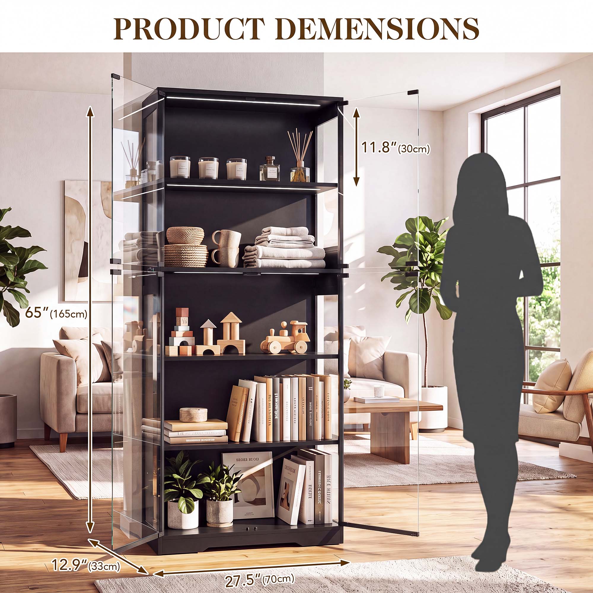 TCGBKAF 5 Katmanlı Cam Kapılı  - Lighting & Home Decor Studio incelemesi ve fiyatı