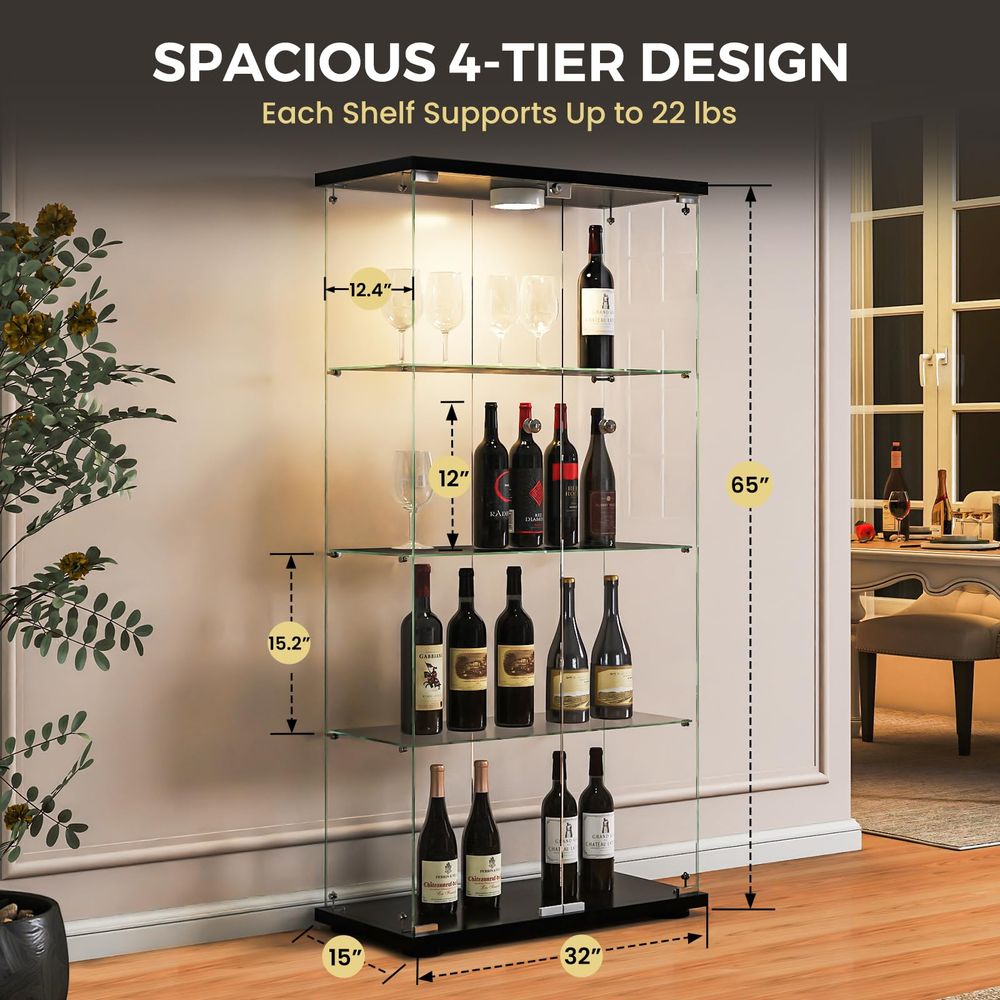 LED Işıklı ve Kilitli Vitrin,  - Lighting & Home Decor Studio incelemesi ve fiyatı