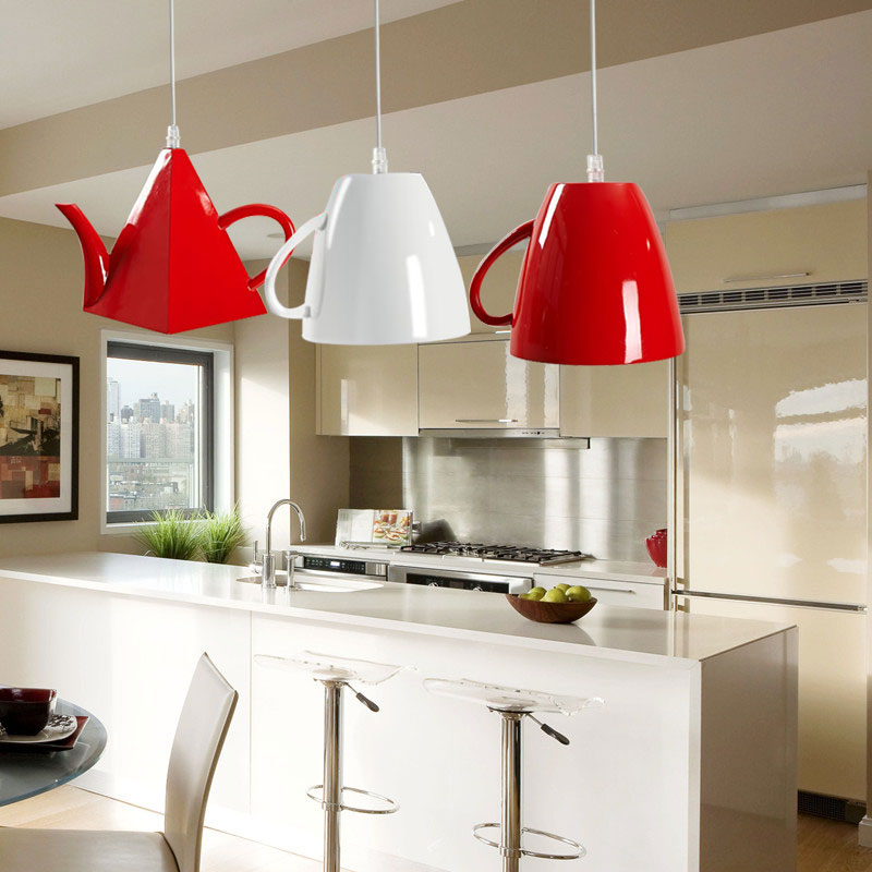Modern reçine kolye ışıkları b - Kitchen Decor Lighting incelemesi ve fiyatı