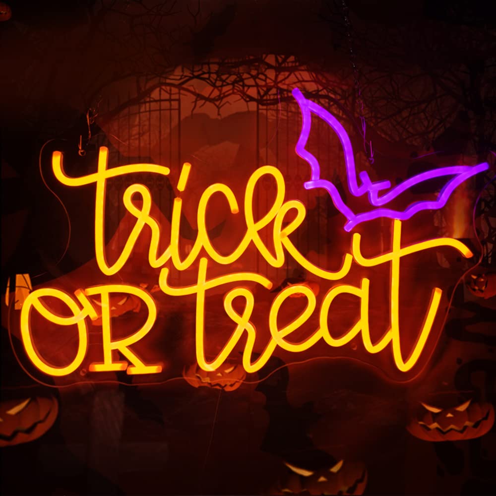 Trick or Treat Neon Işık Levha - Home Decor Lighting Tricks incelemesi ve fiyatı