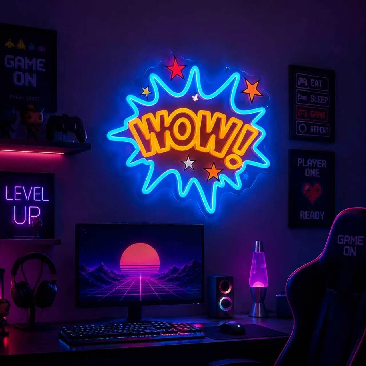 WOW Neon Tabela USB Kısılabili - Lighting Decor Wow incelemesi ve fiyatı