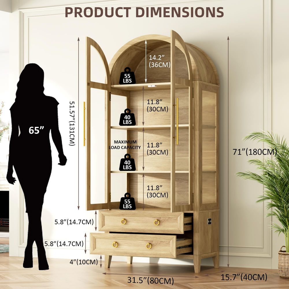 71 Kemerli Cam Kapılı Antika D - Lighting & Home Decor Studio incelemesi ve fiyatı