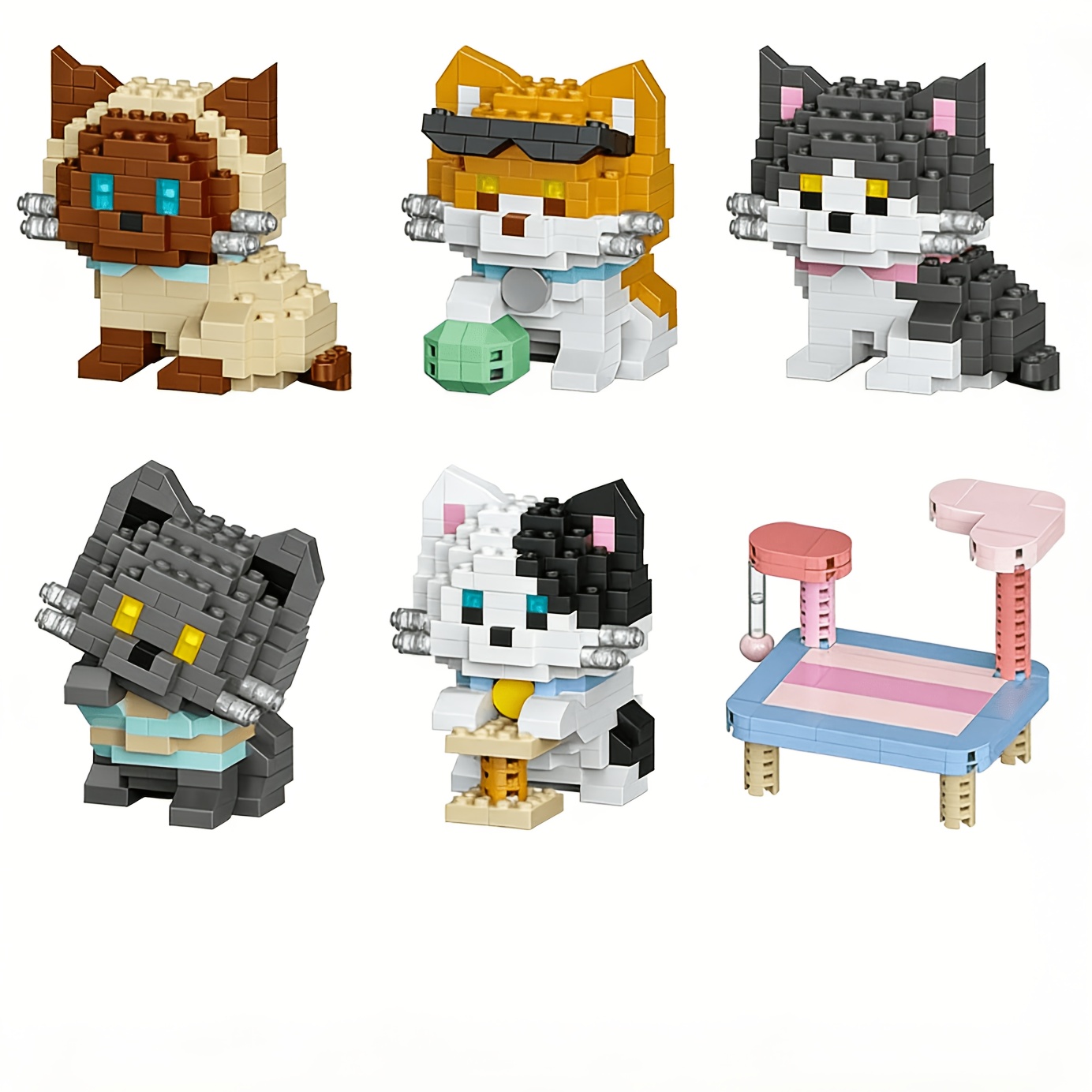Kedi Serisi Yapı Taşları Seti, - Lighting Home Decor Items incelemesi ve fiyatı