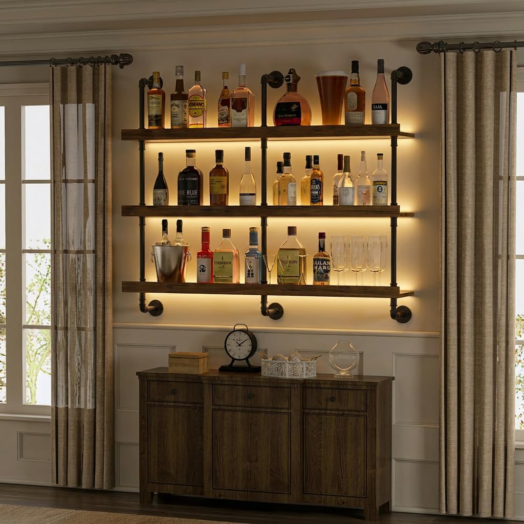 Duvara Monte LED Işıklı Üç Kat - Kitchen Decor Lighting incelemesi ve fiyatı