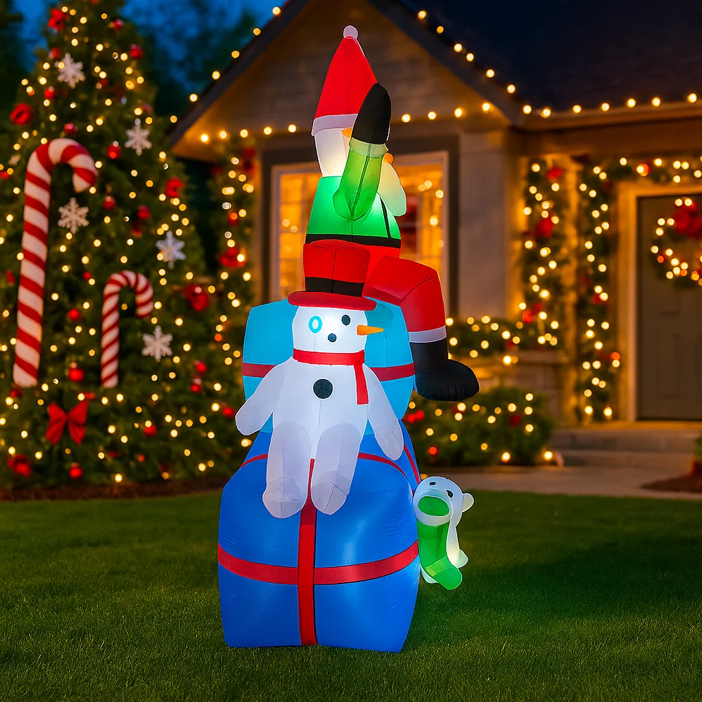 2.1M/6.8FT Kardan Adam Noel Ba - Santa'S Elves Holiday Lighting & Decor Llc incelemesi ve fiyatı
