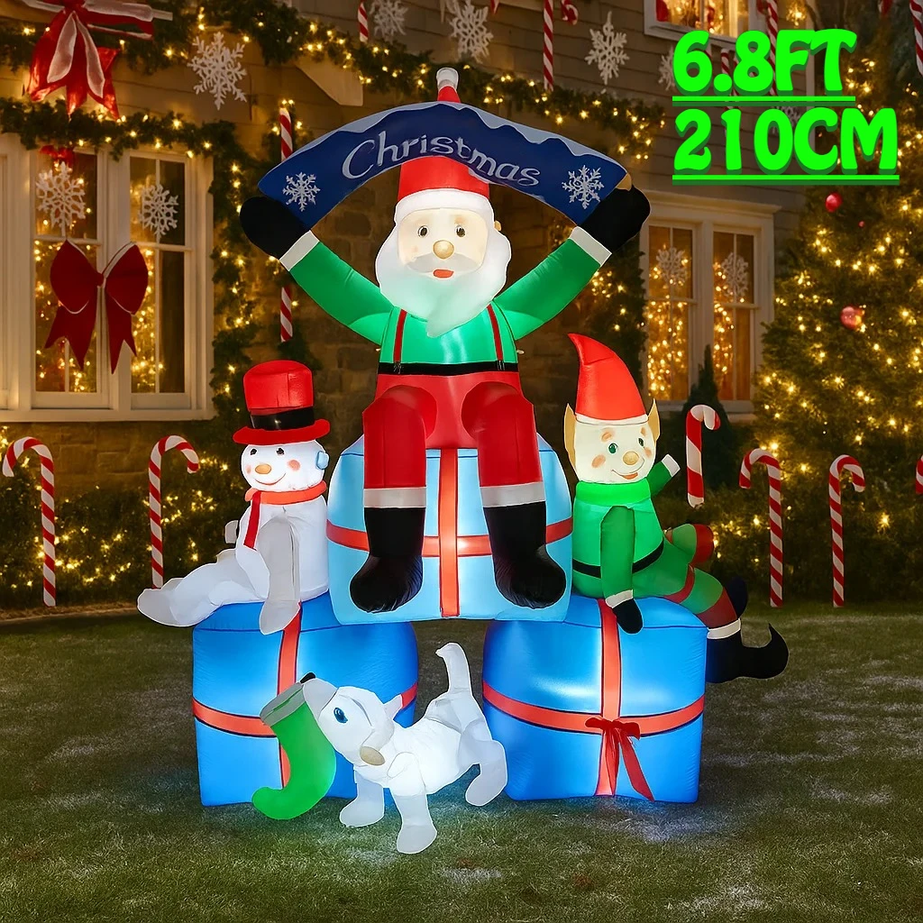 2.1M/6.8FT Noel Baba Kardan Ad - Santa'S Elves Holiday Lighting & Decor Llc incelemesi ve fiyatı