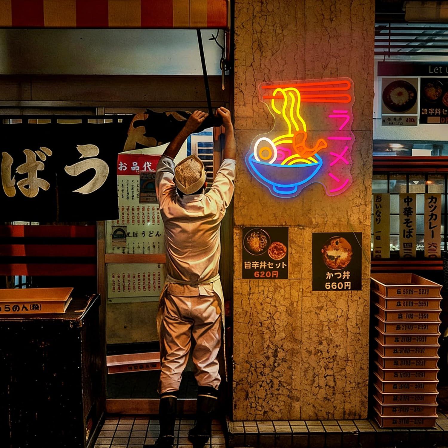Ramen Neon Tabelası Japon Nood - Kitchen Decor Lighting incelemesi ve fiyatı